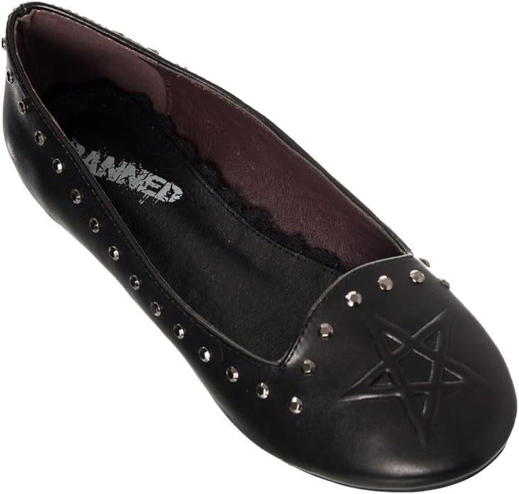 Banned BND-229 Kiss Me Deadly Flat Ballet Pumps