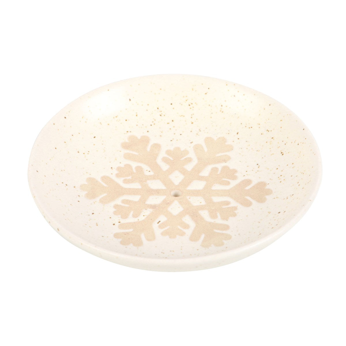 Ceramic Snowflake Incense Holder