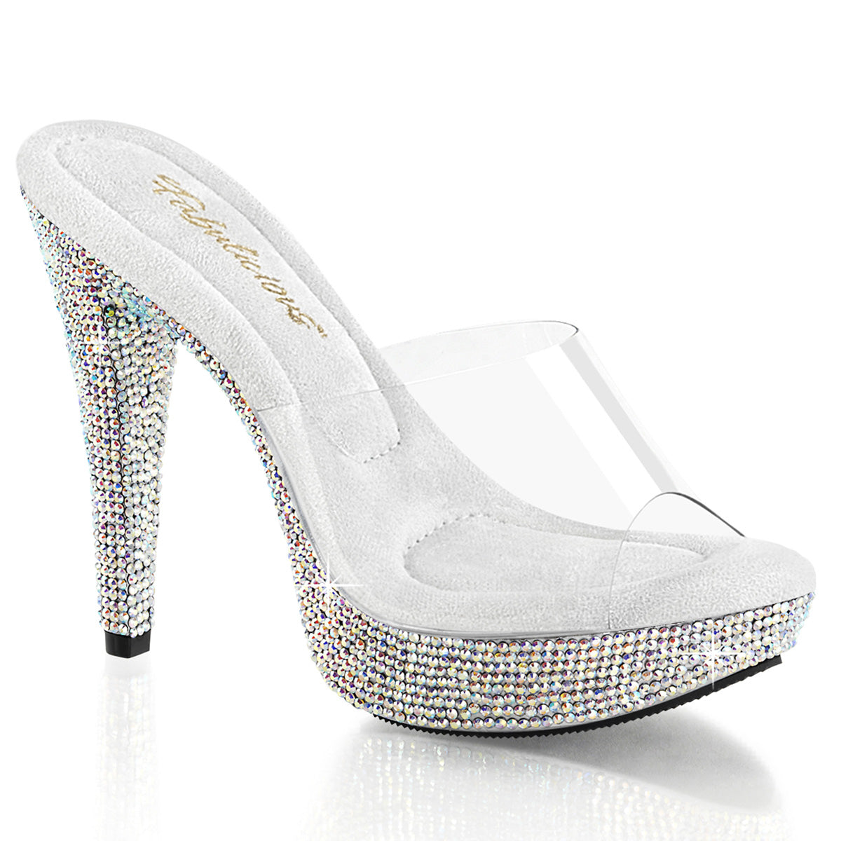 Fabulicious Cocktail 501DM Womens 5 Inch Heel, Bikini Posing Competition Slip-On Mules