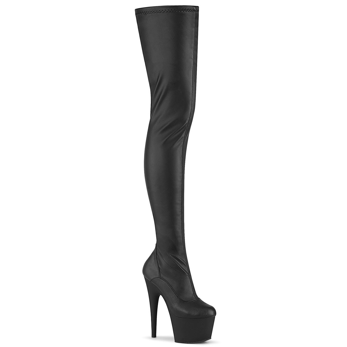 Pleaser Adore 4000 Womens 7" Heel, Platform Stretch Fit Crotch Length Boots