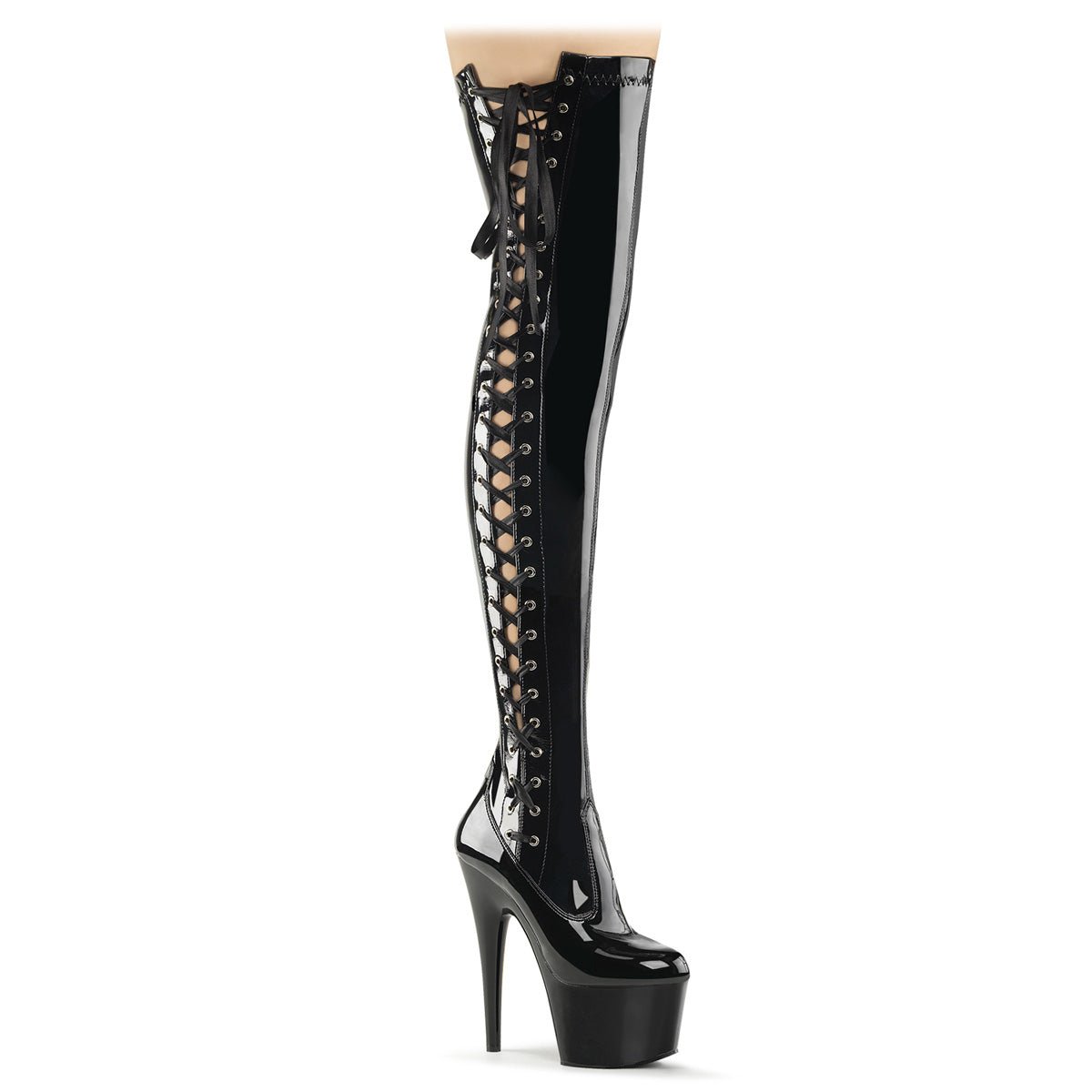 Clearance Pleaser Adore 3050 Black Size 3UK/6USA - From Clearance Sold By Alternative Footwear