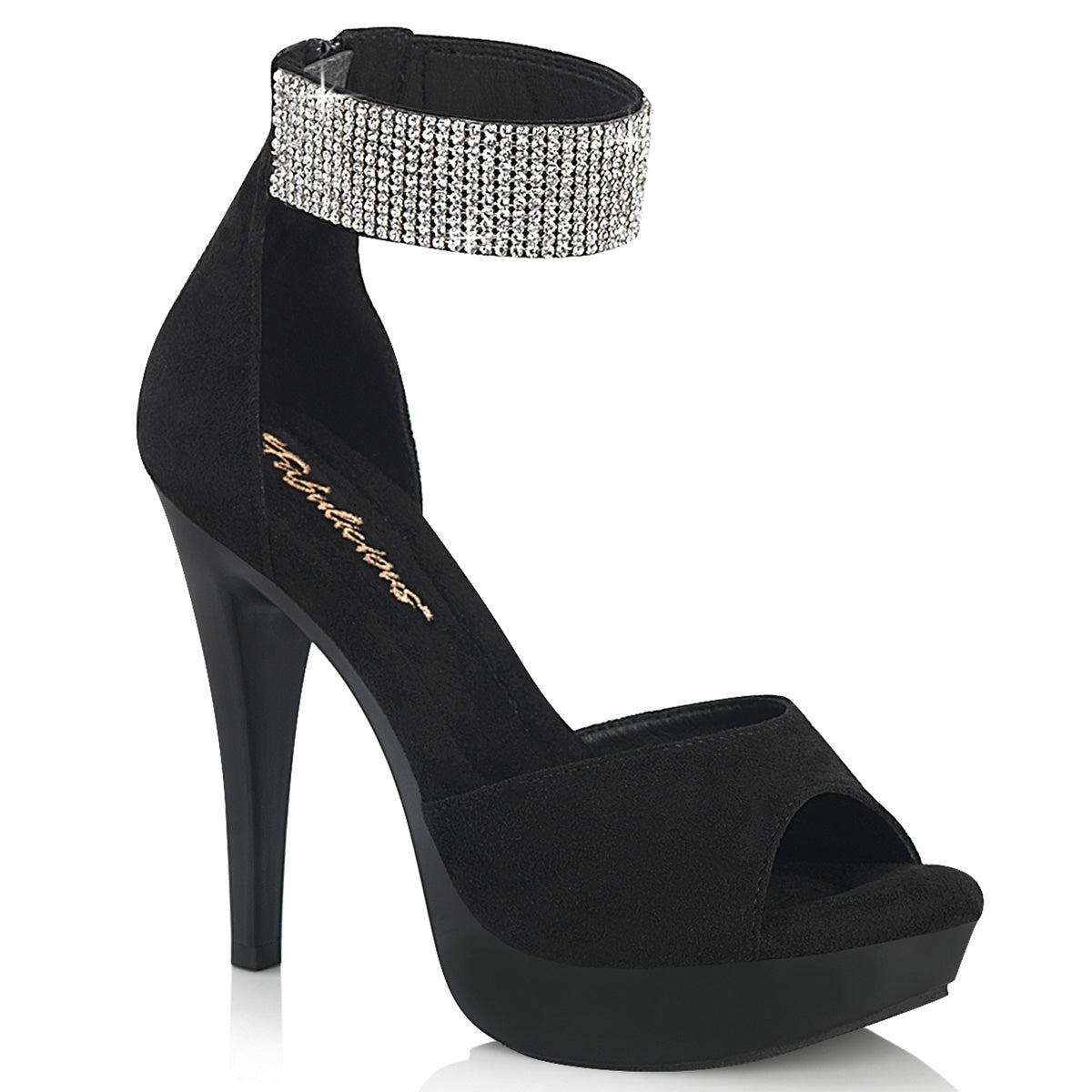 Fabulicious Cocktail 525 Womens 5 Inch Heel, Rhinestone Ankle Strap Sandals
