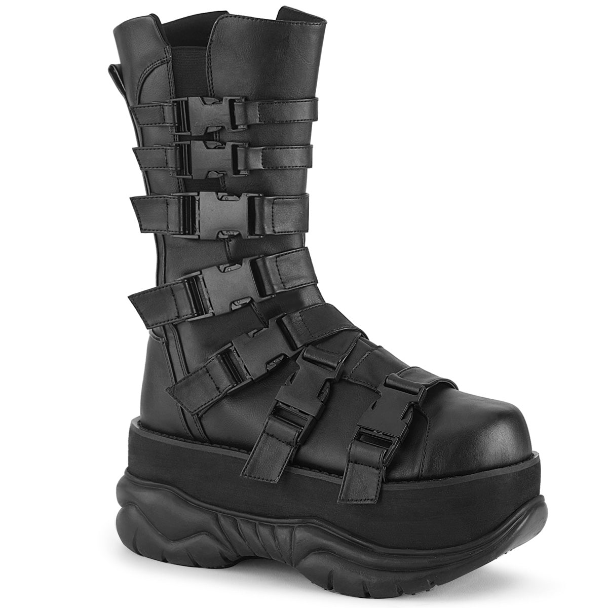 Clearance DemoniaCult Neptune 210 Black Vegan Leather Mens/Unisex Size 11UK/12USA