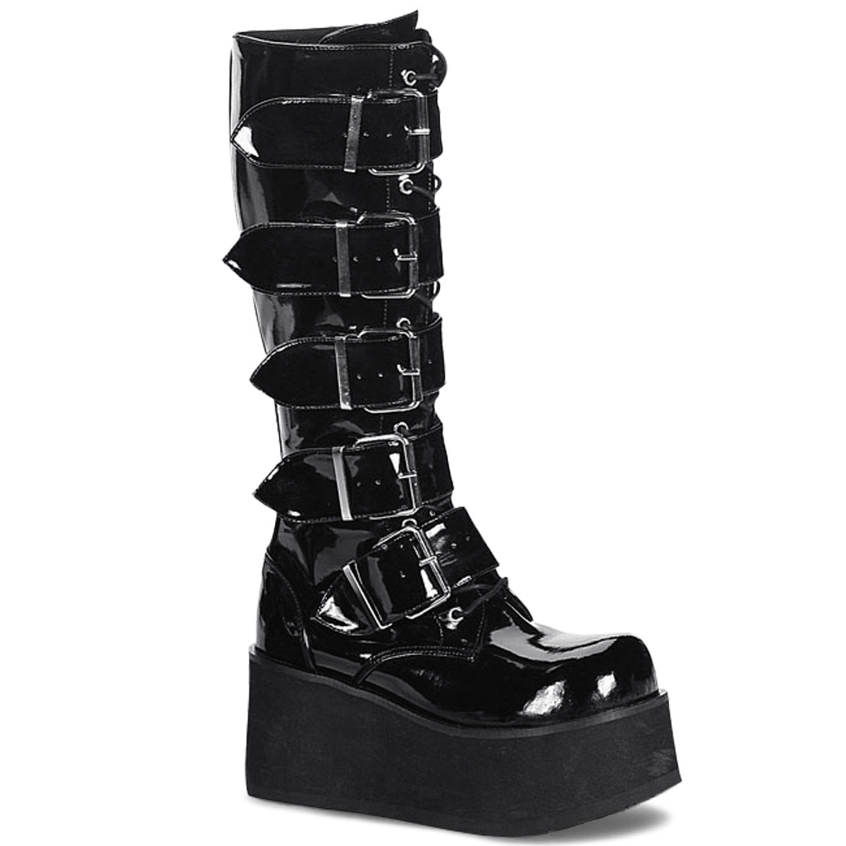 Clearance DemoniaCult Trashville 518 Black Patent Mens/Unisex Size 6UK/7USA