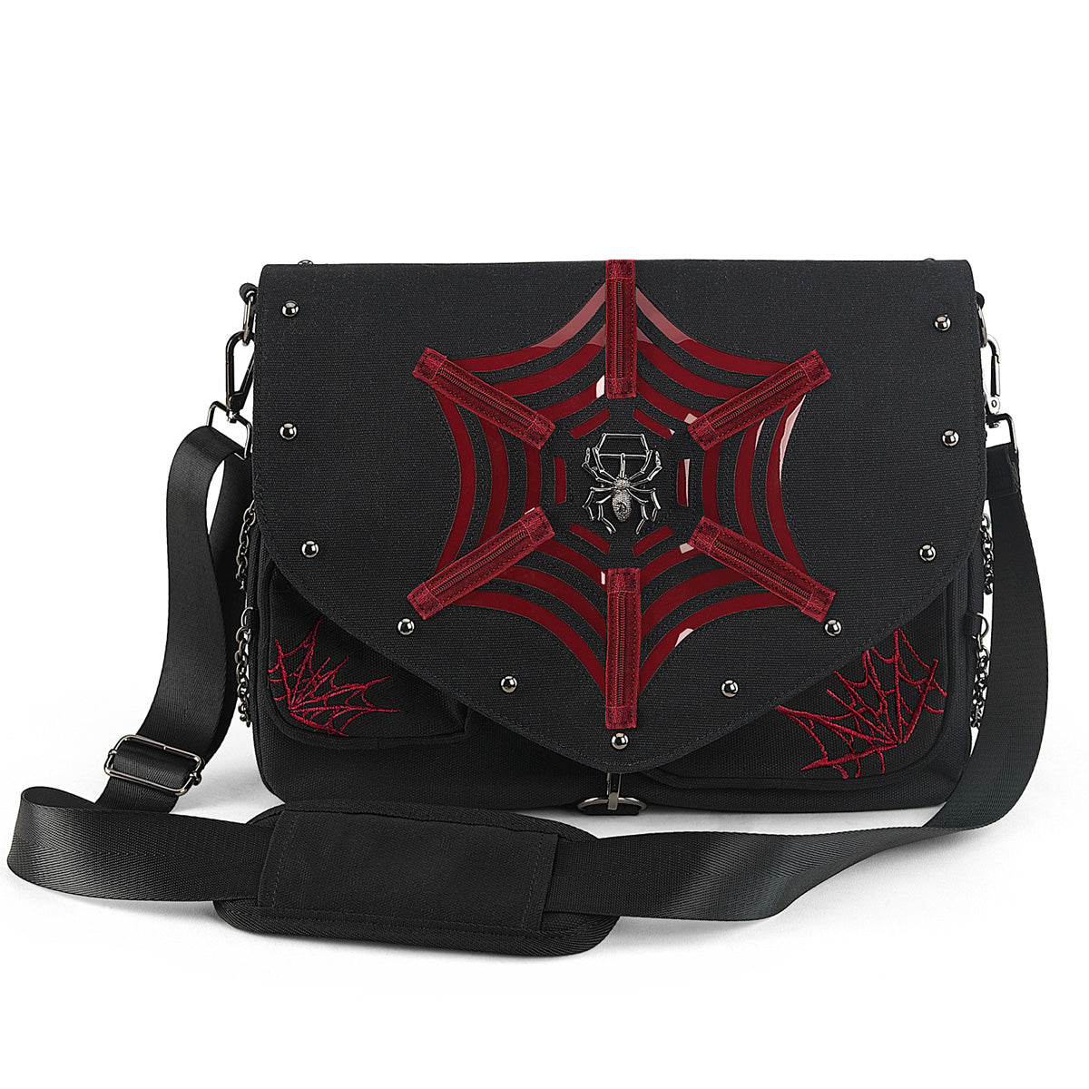 DemoniaCult HB-662 Canvas Messenger Shoulder Bag