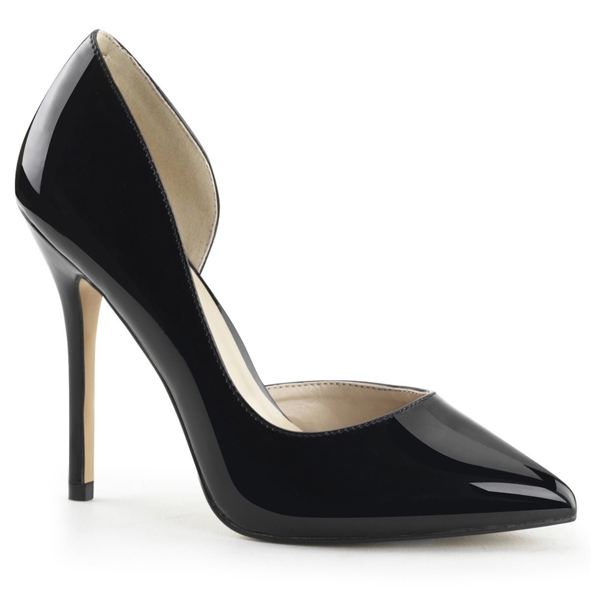 Clearance Pleaser Amuse 22 Black Patent Size 11UK/14USA