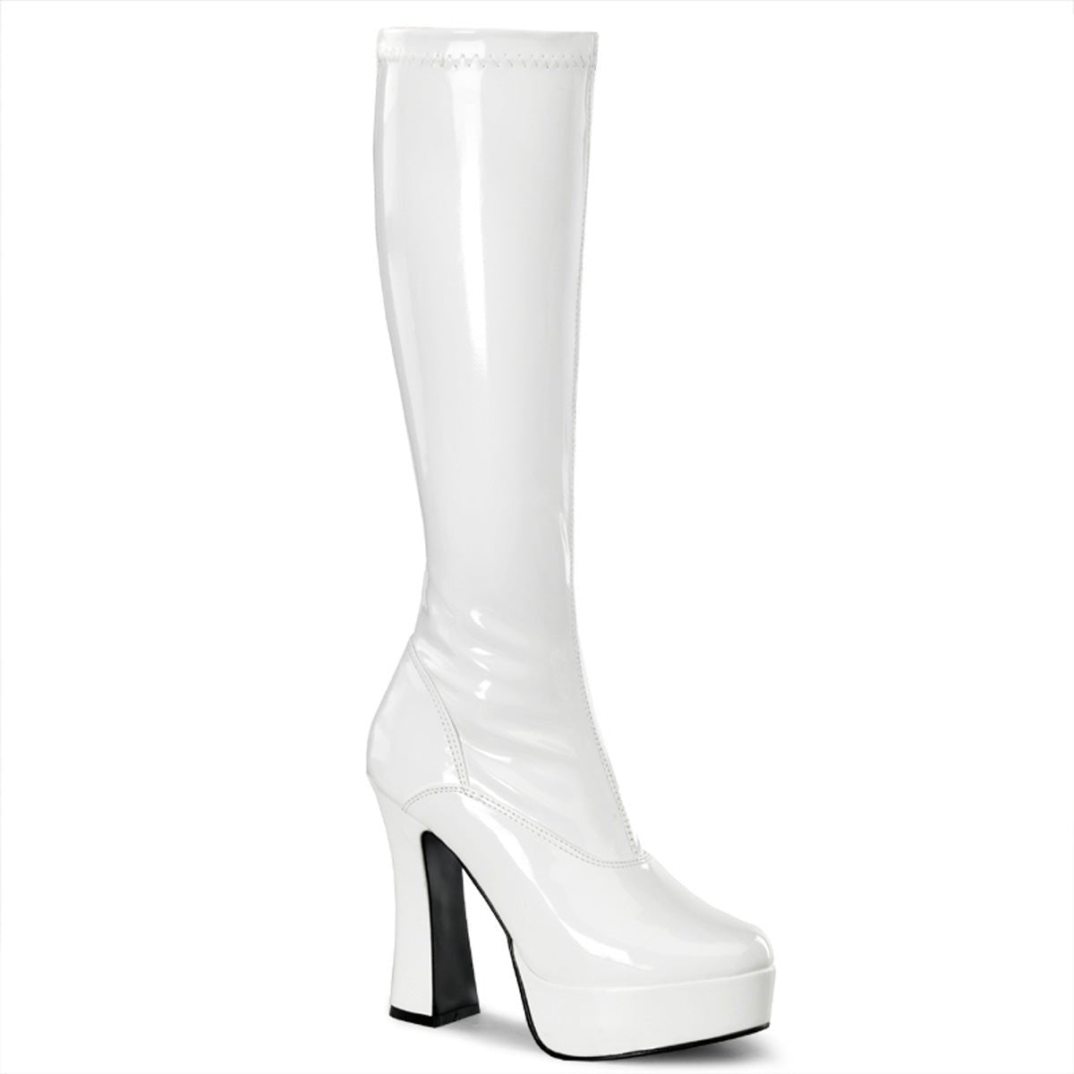 Clearance Pleaser Electra 2000 White Patent Size 11UK/14USA
