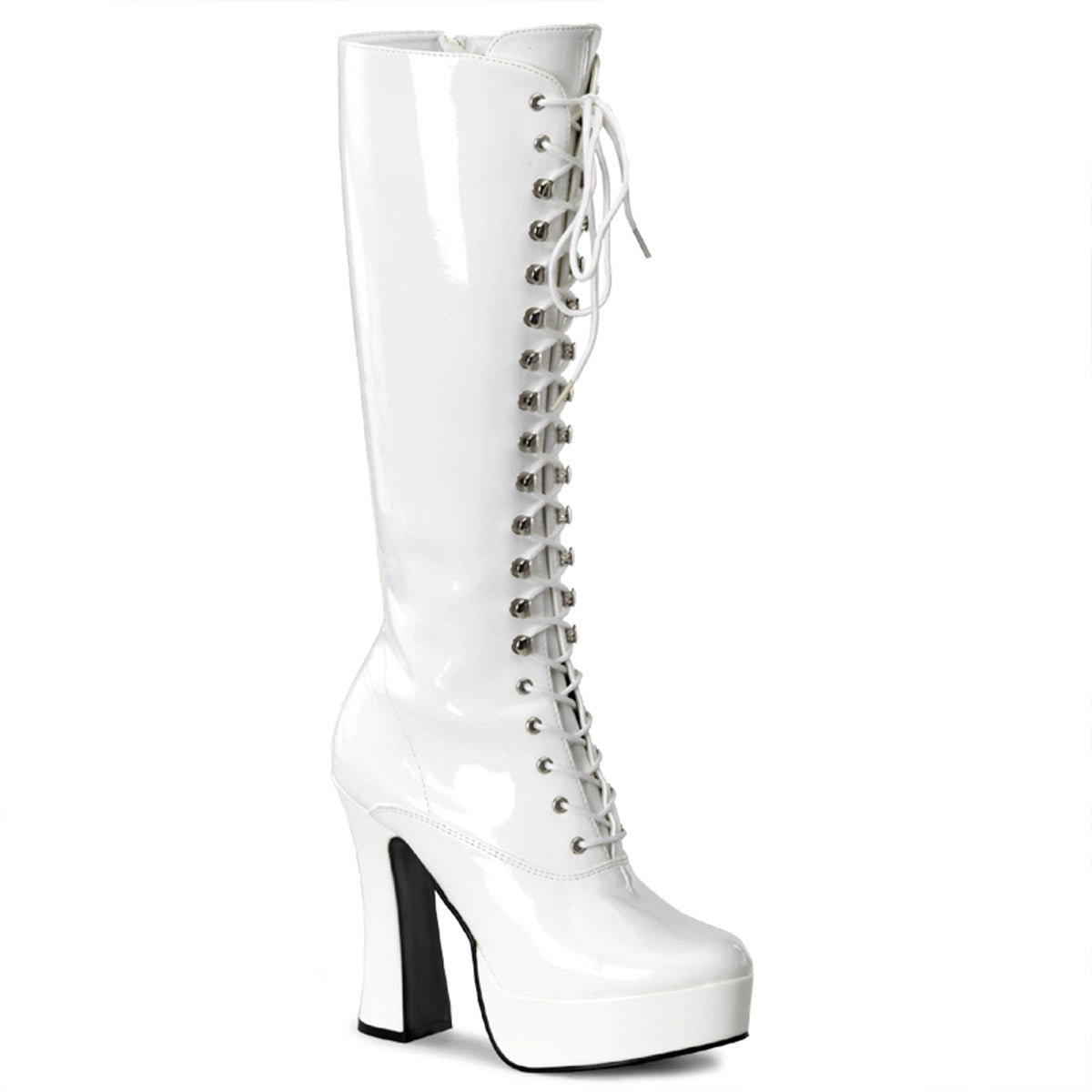 Clearance Pleaser Electra 2020 White Patent Size 10UK/13USA