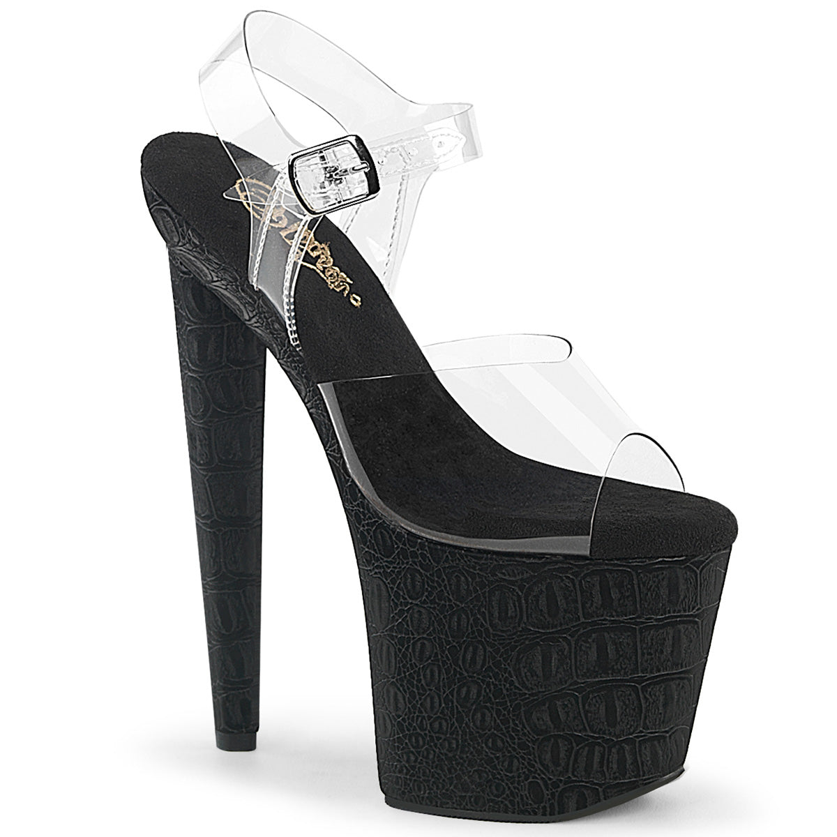 Pleaser Razzle 808WR Womens 8" Heel, Platform Sandals