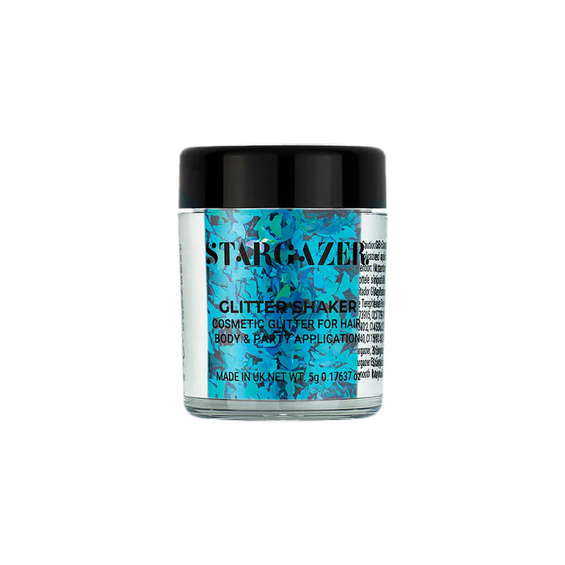 Stargazer Blue Butterfly Shape Face, Eyes, Hair Glitter Shaker