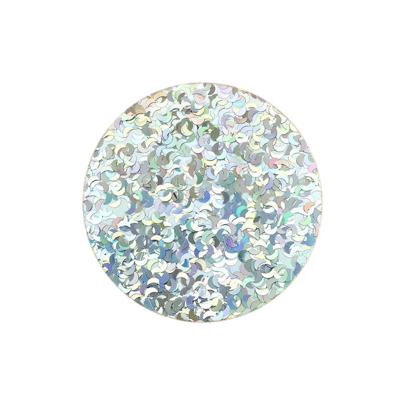 Stargazer Holo Moon Shape Face, Eyes, Hair Glitter Shaker