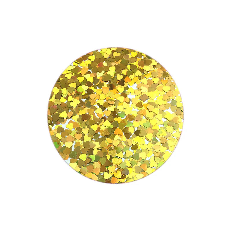 Stargazer Gold Heart Shape Face, Eyes, Hair Glitter Shaker