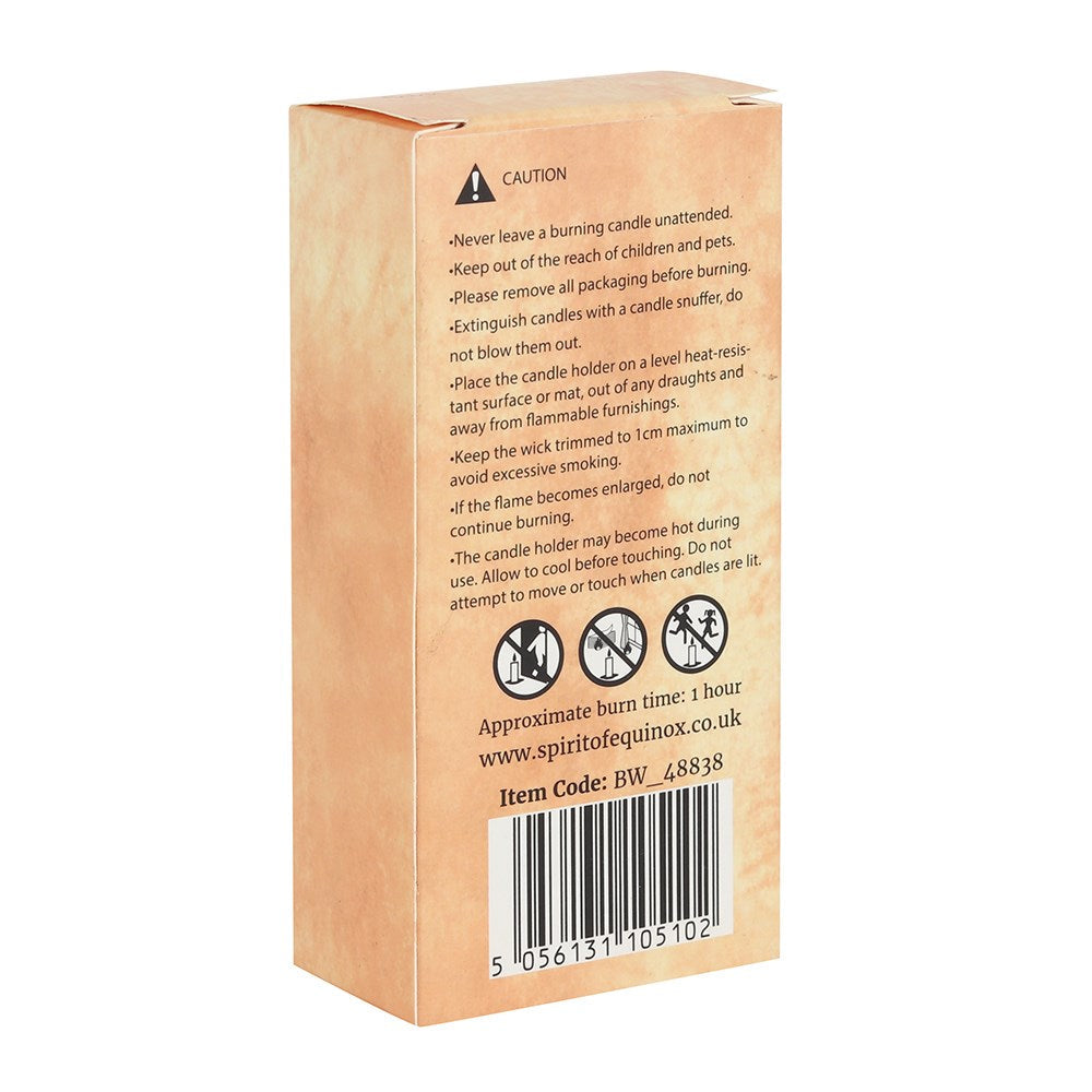 Pack of 6 Black Beeswax Spell Candles - GothandAlternative