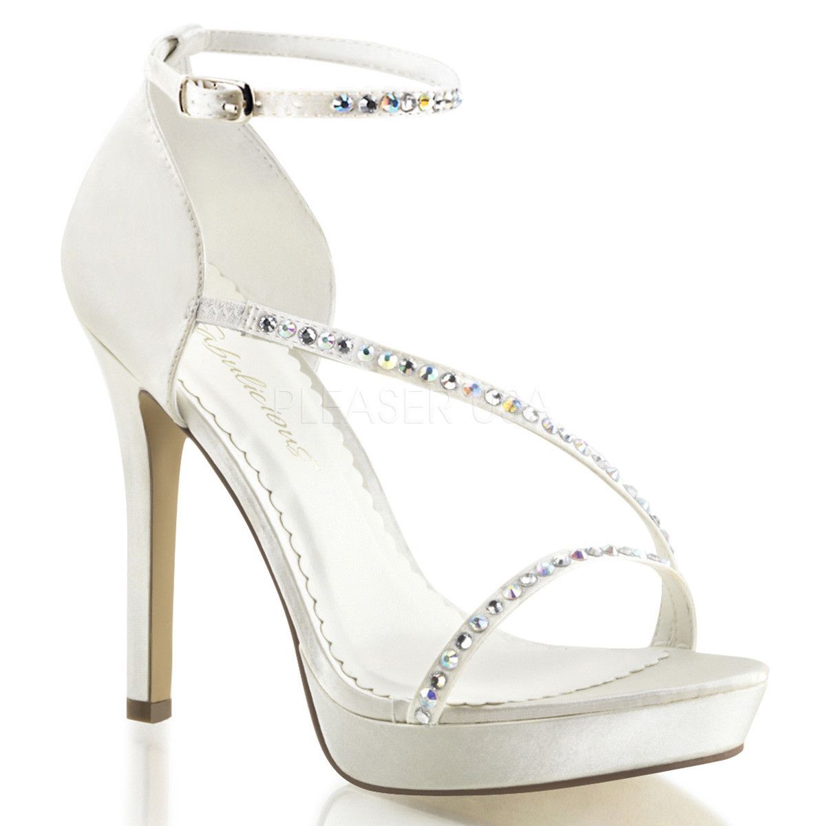 Clearance Fabulicious Lumina 26 Ivory Size 6UK/9USA - From Clearance Sold By Alternative Footwear