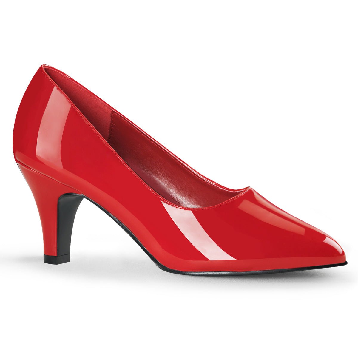 Clearance Pleaser Pink Label Divine 420 Red Patent Size 6UK/9USA - From Clearance Sold By Alternative Footwear