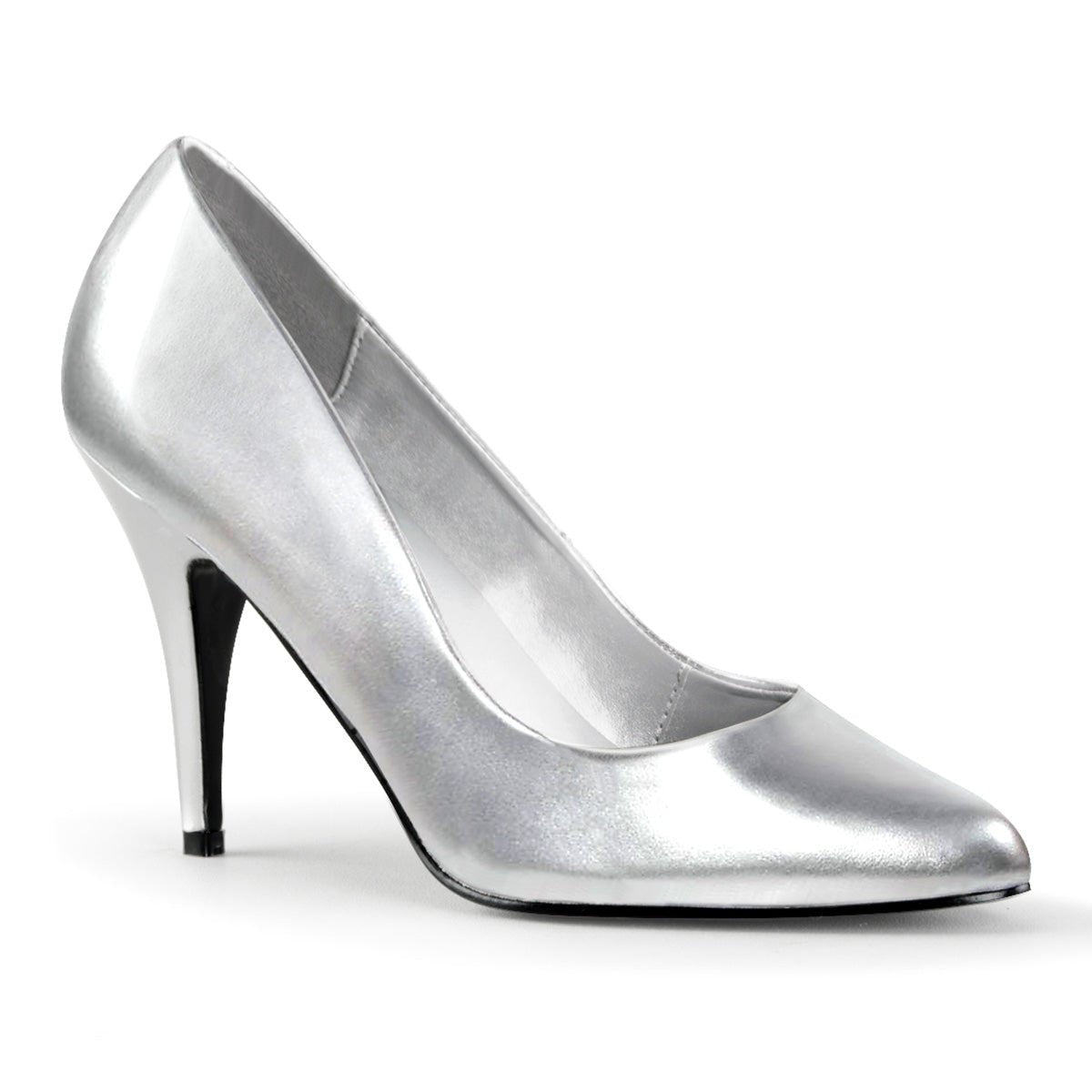 Clearance Pleaser Vanity 420 Silver Size 6UK/9USA - From Clearance Sold By Alternative Footwear
