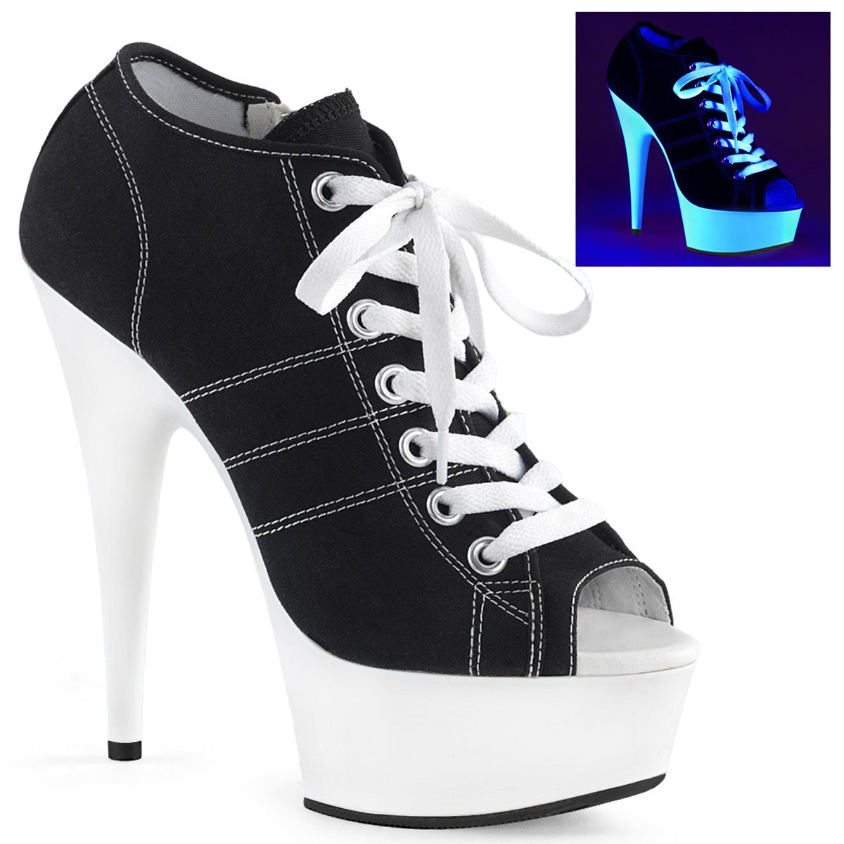 Pleaser DELIGHT 600SK 01 - From Pleaser Sold By Alternative Footwear