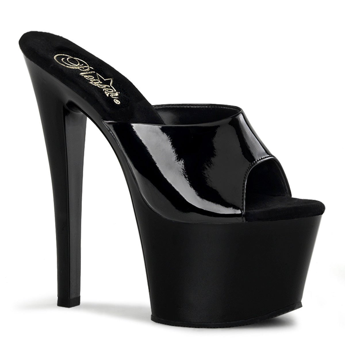 SKYSTERRY Women's Peep Toe Stiletto Heels - 4.7 Inch High Heel Sandals, Slip-On Dress Shoes - View #9