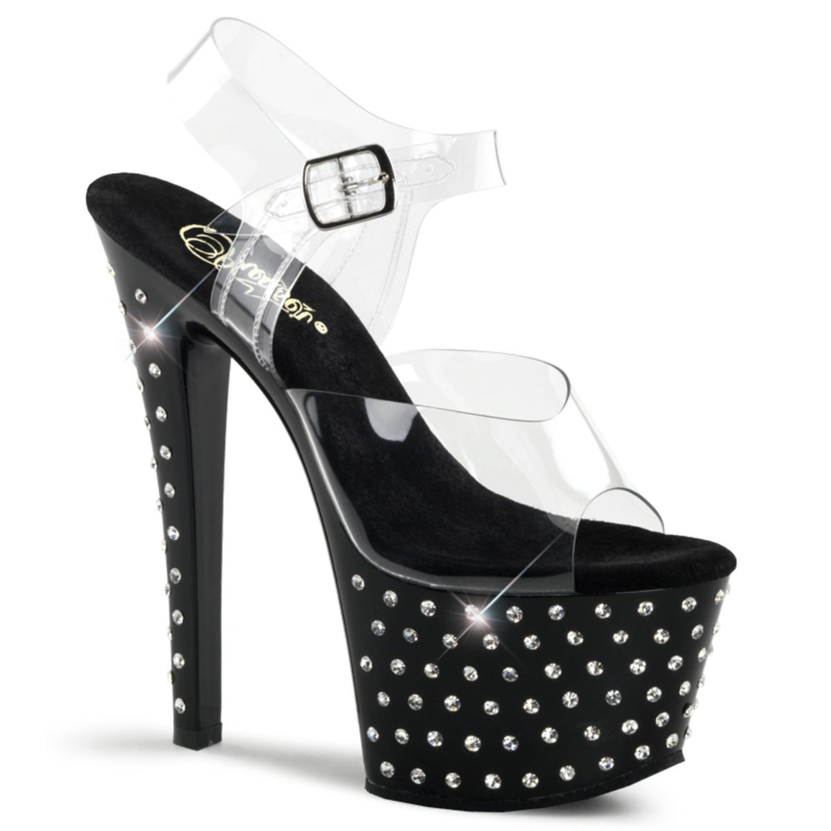 Platform shoes clear on sale