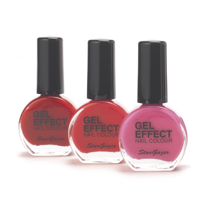 Stargazer Gel Effect Nail Polish Extra Glossy Multi Colour Bottled