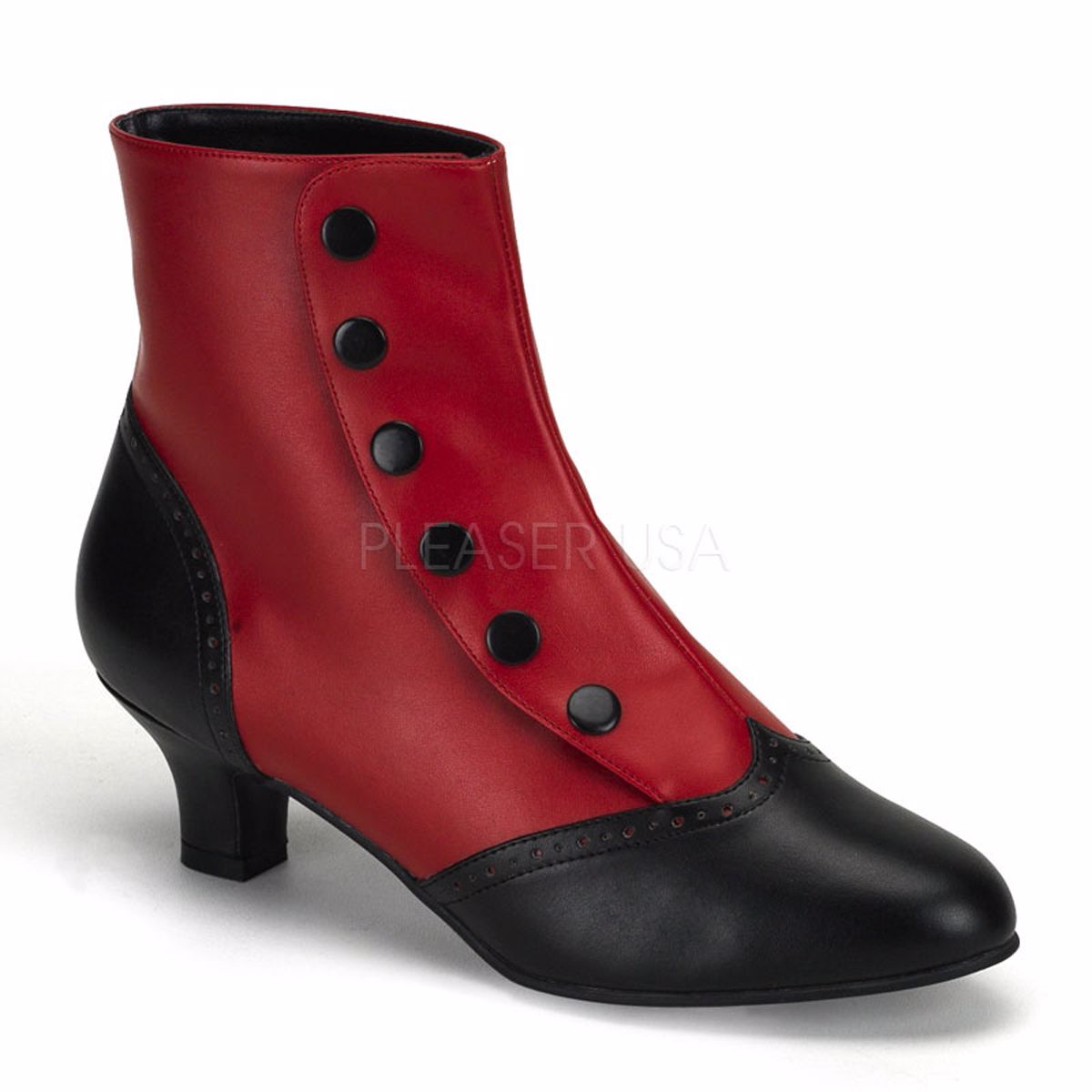 Clearance Bordello Flora 1023 Red/Black Size 7UK/10USA