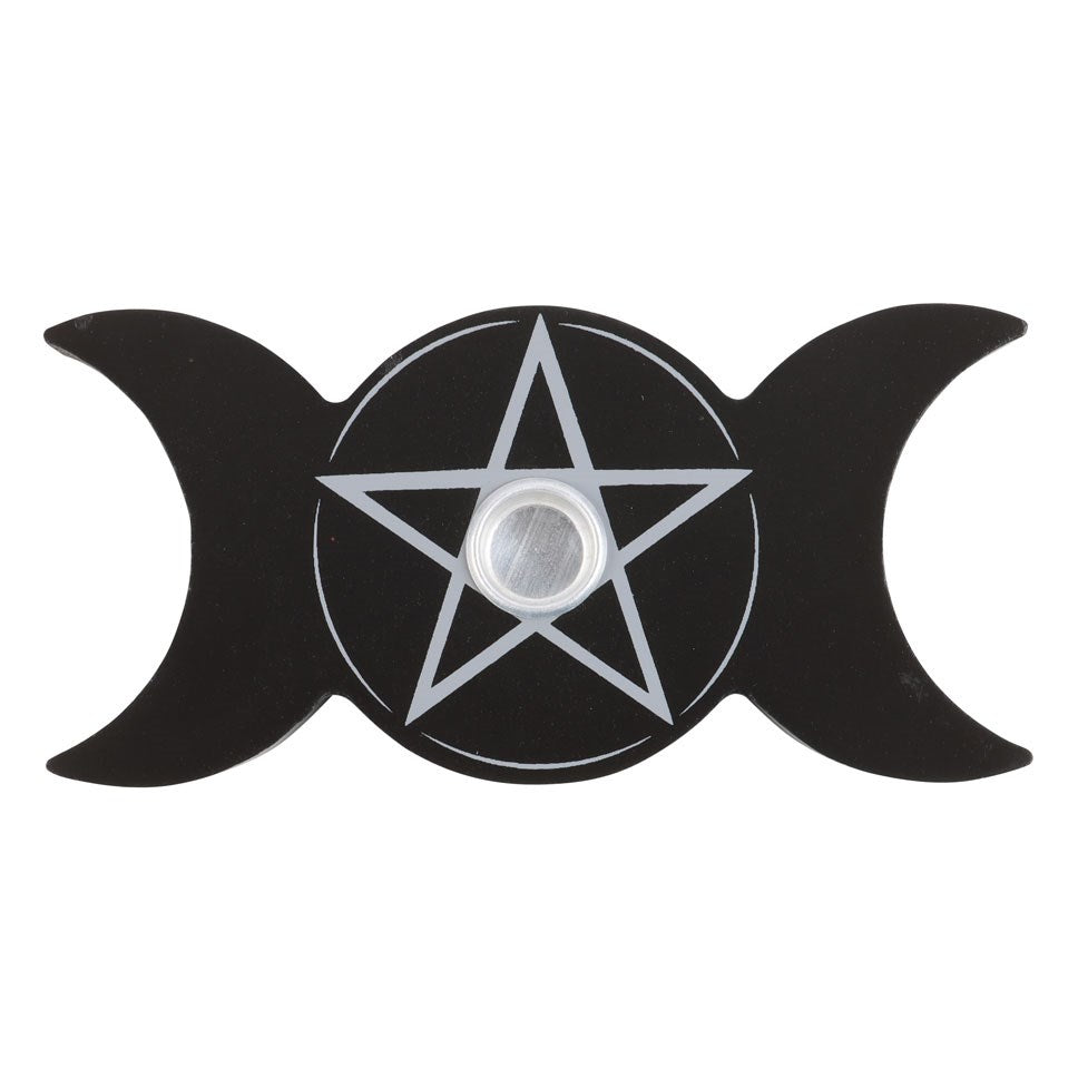 Triple Moon Spell Candle Holder