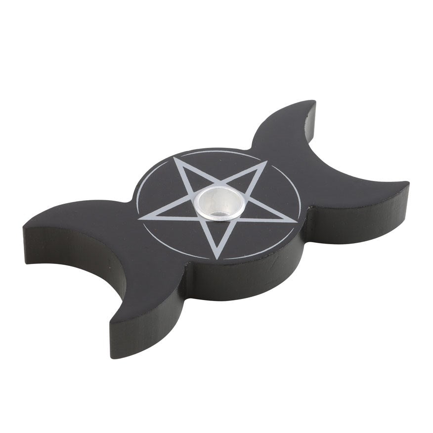 Triple Moon Spell Candle Holder