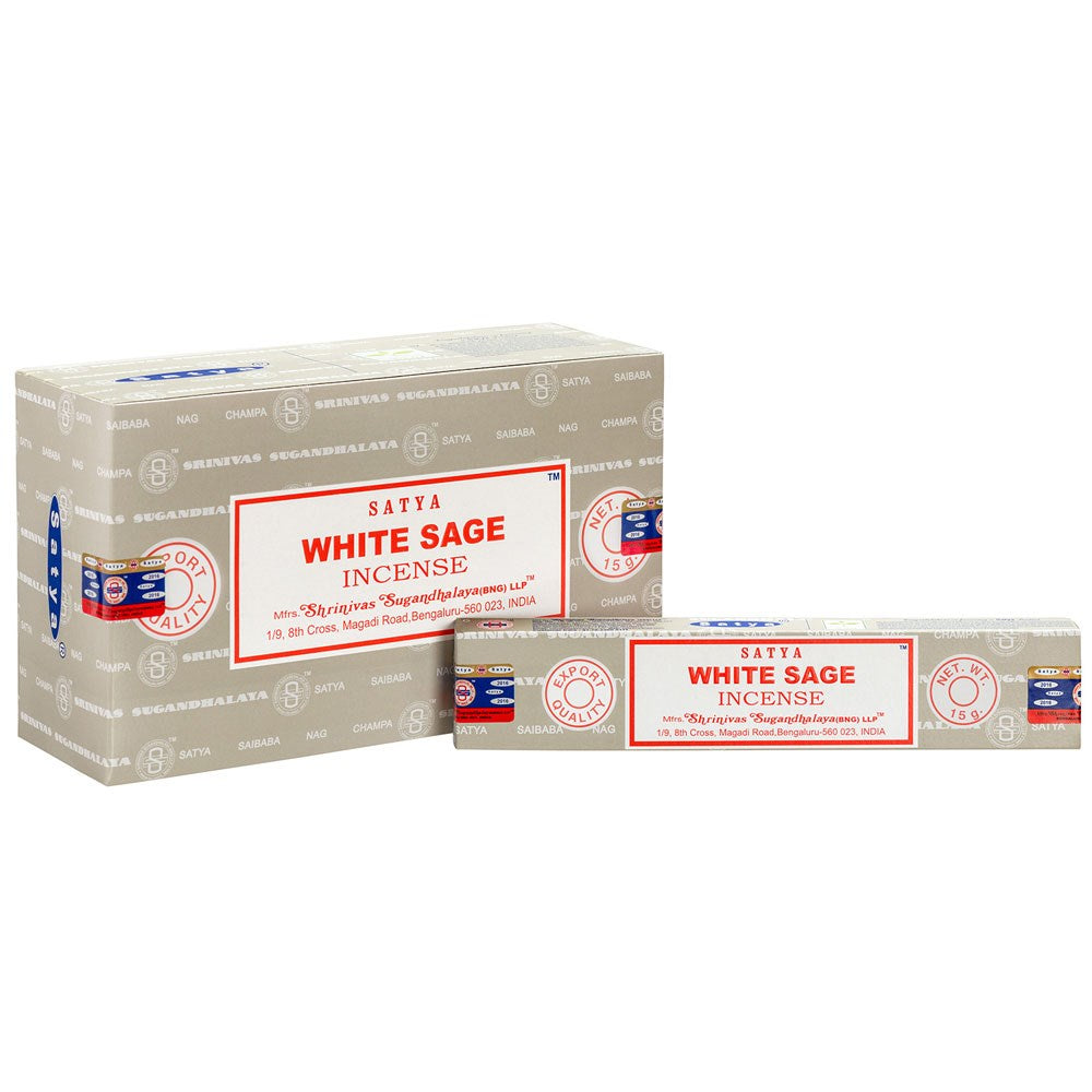 Pack of White Sage Incense Sticks by Satya