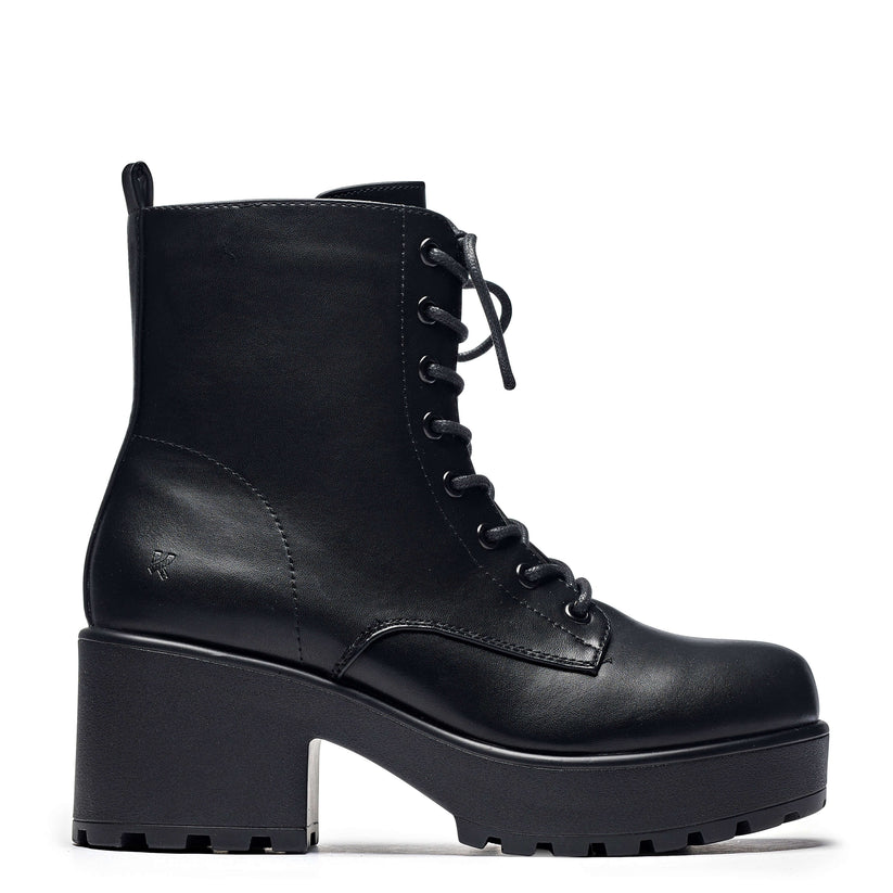Kaos 3126 Chunky Heel Lace Up Ankle Boots