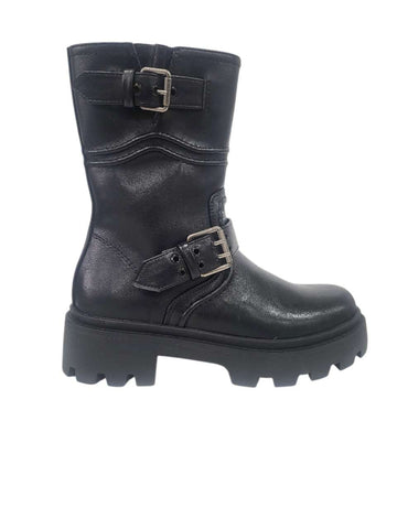 Kaos 21S4 Chunky Heel Buckle Strap Platform Ankle Boots