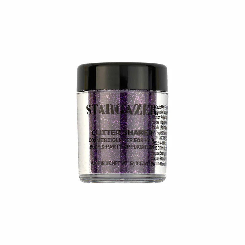 Stargazer Face, Eyes, Hair Plush Violet Glitter Shaker