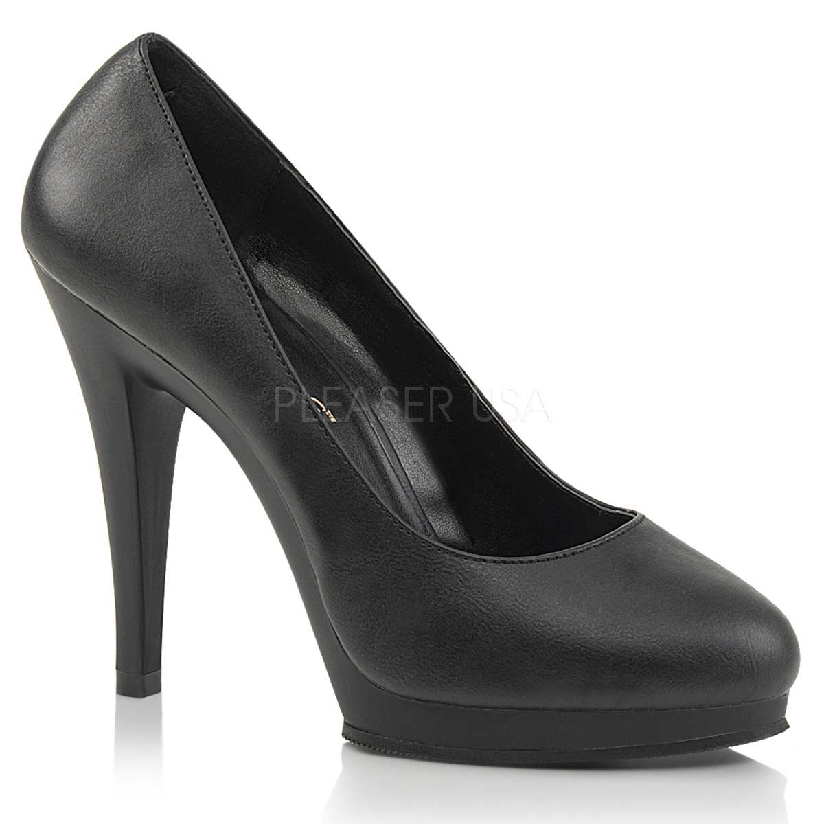 Clearance Pleaser Pink Label Flair 480 Black Matt Size 4UK/7USA - From Clearance Sold By Alternative Footwear