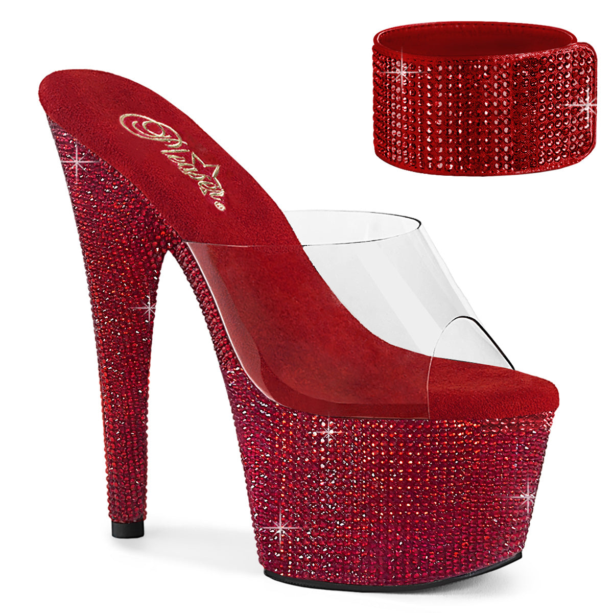 Pleaser BEJEWELED 712RS - From Pleaser Sold By Alternative Footwear