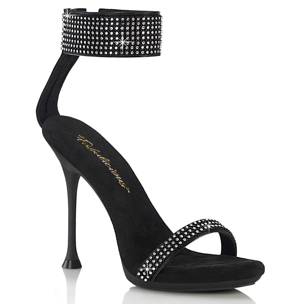 Fabulicious Cupid 440 Womens 4 1/2" Heel, Rhinestone Sandal