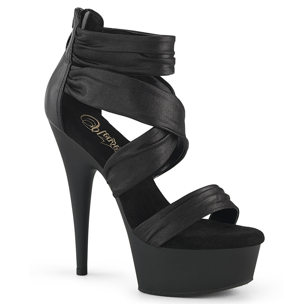 Clearance Pleaser Delight 620 Black Fabric Size 3UK/6USA