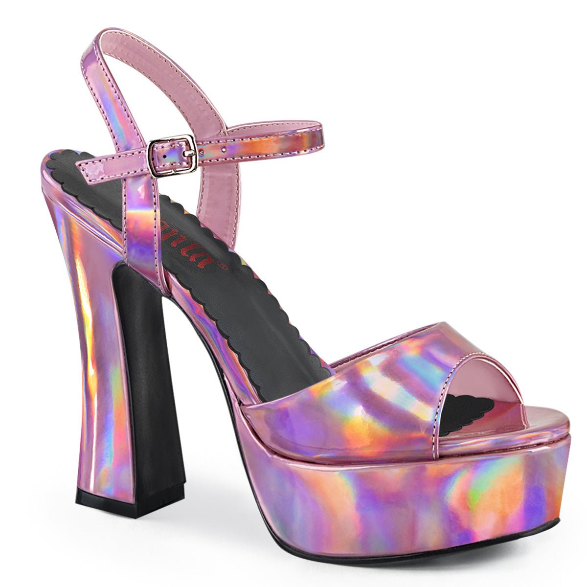 Clearance DemoniaCult Dolly 09 Pink Holographic Size 11UK/14USA