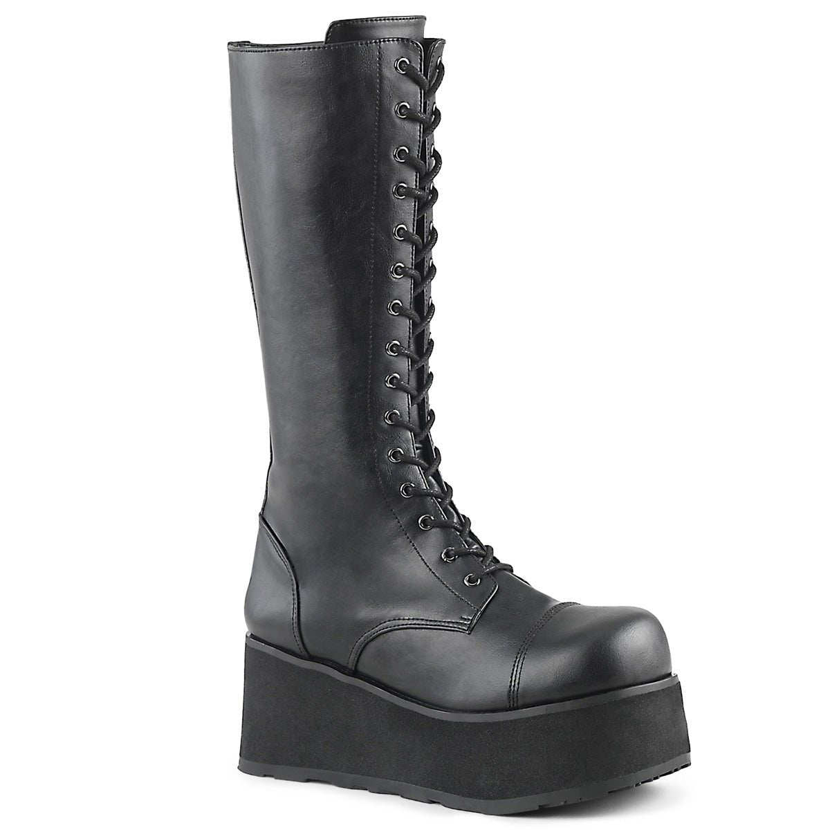 Clearance DemoniaCult Trashville 502 Black Vegan Leather Mens/Unisex Size 4UK/5USA