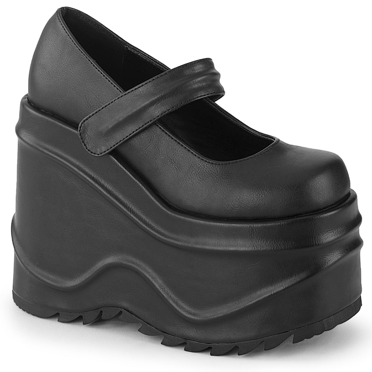 Clearance DemoniaCult Wave 32 Black Vegan Leather Size 8UK/11USA