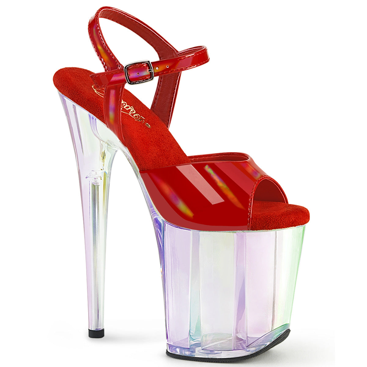 Pleaser Flamingo 809HT Womens 8" Heel, Pole Dancing Tinted Platform Sandals