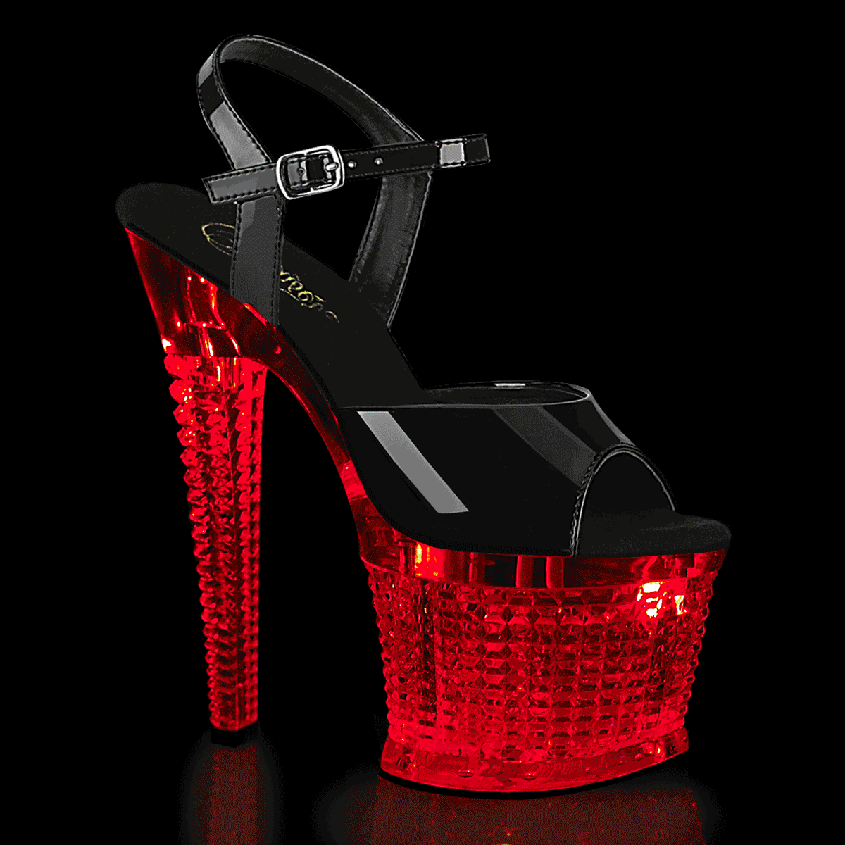 Pleaser Flashdance 709SPEC Womens Lite-Up 7 Inch Heel, Platform Pole Dancing Sandals