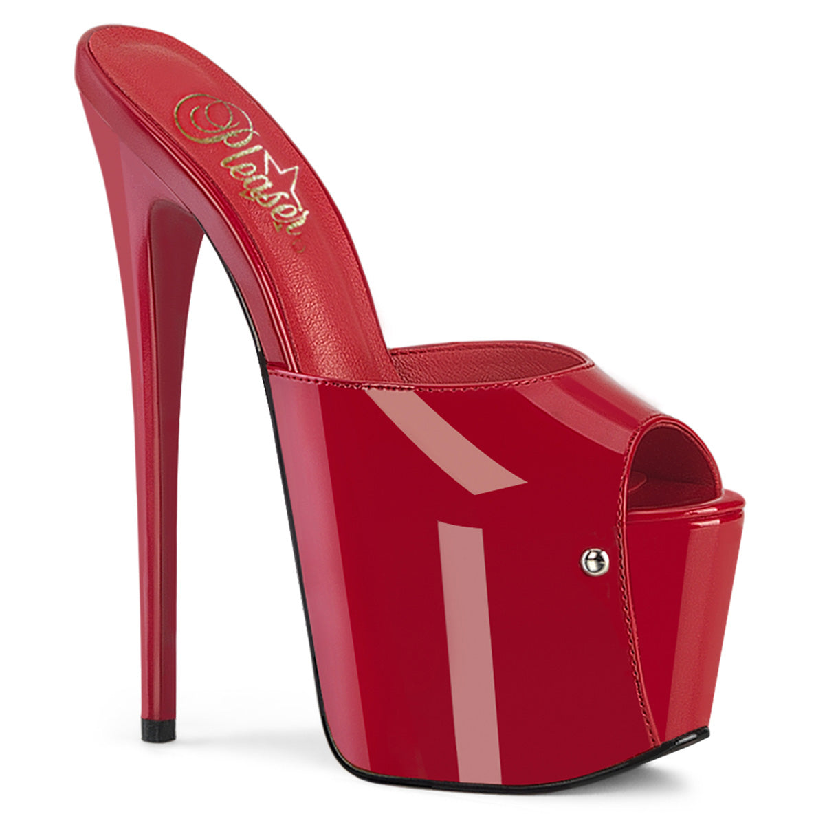 Pleaser Jubilant 01 Womens 7 Inch Heel Platform Mules Slip Ons