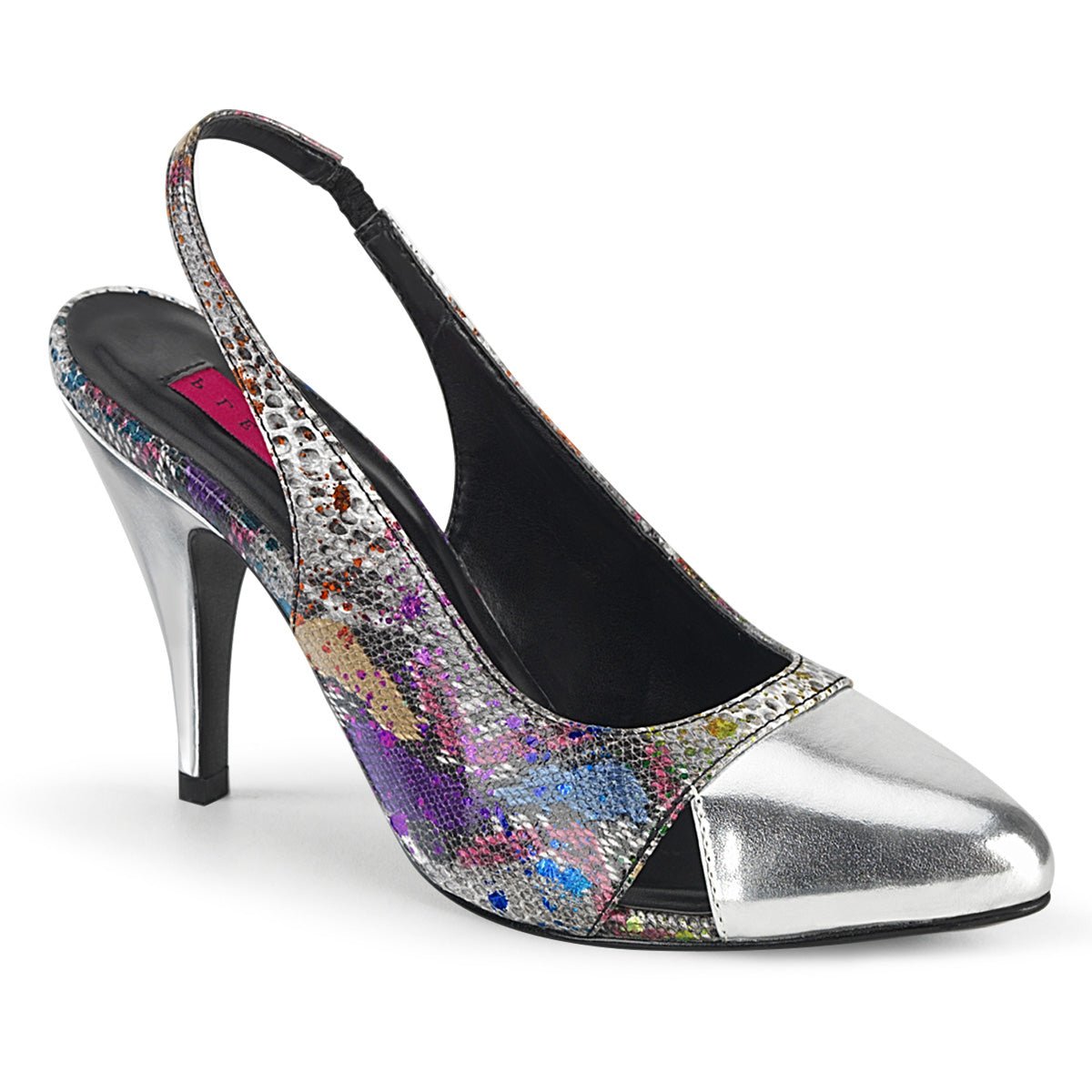 Clearance Pleaser Pink Label Dream 405 Snake Print Silver Size 6UK/9USA