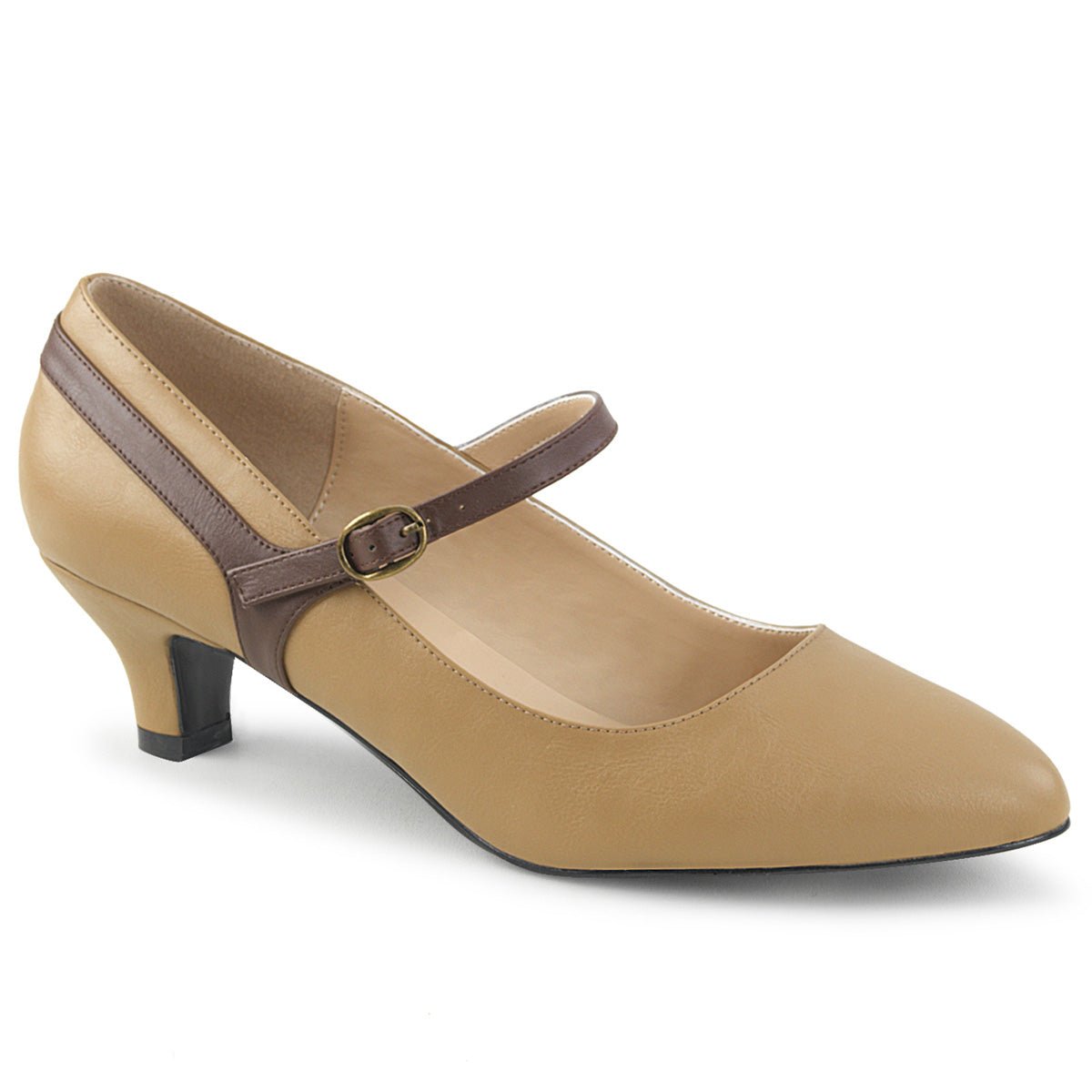 Clearance Pleaser Pink Label Fab 425 Tan/Brown Size 10UK/13USA