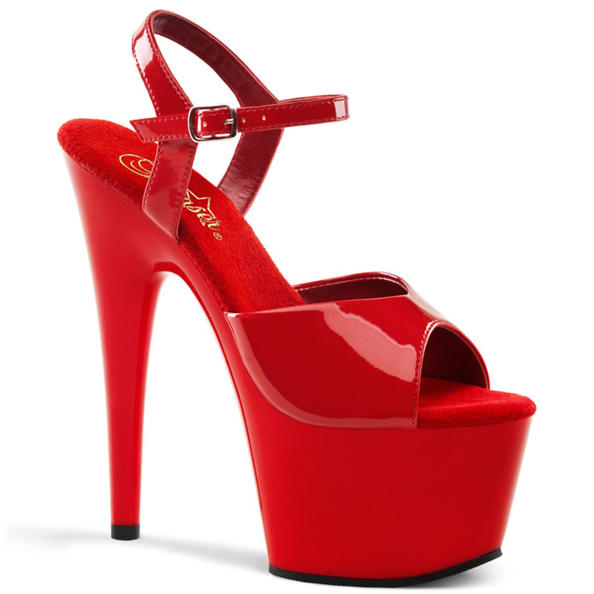 Clearance Pleaser Adore 709 Red Patent Size 4UK/7USA