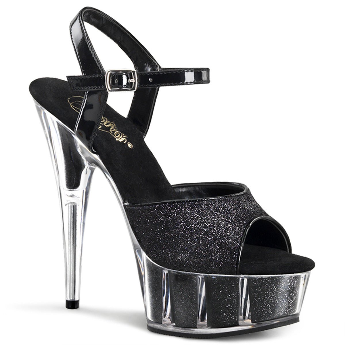 Clearance Pleaser Delight 609-5G Black Size 6UK/9USA