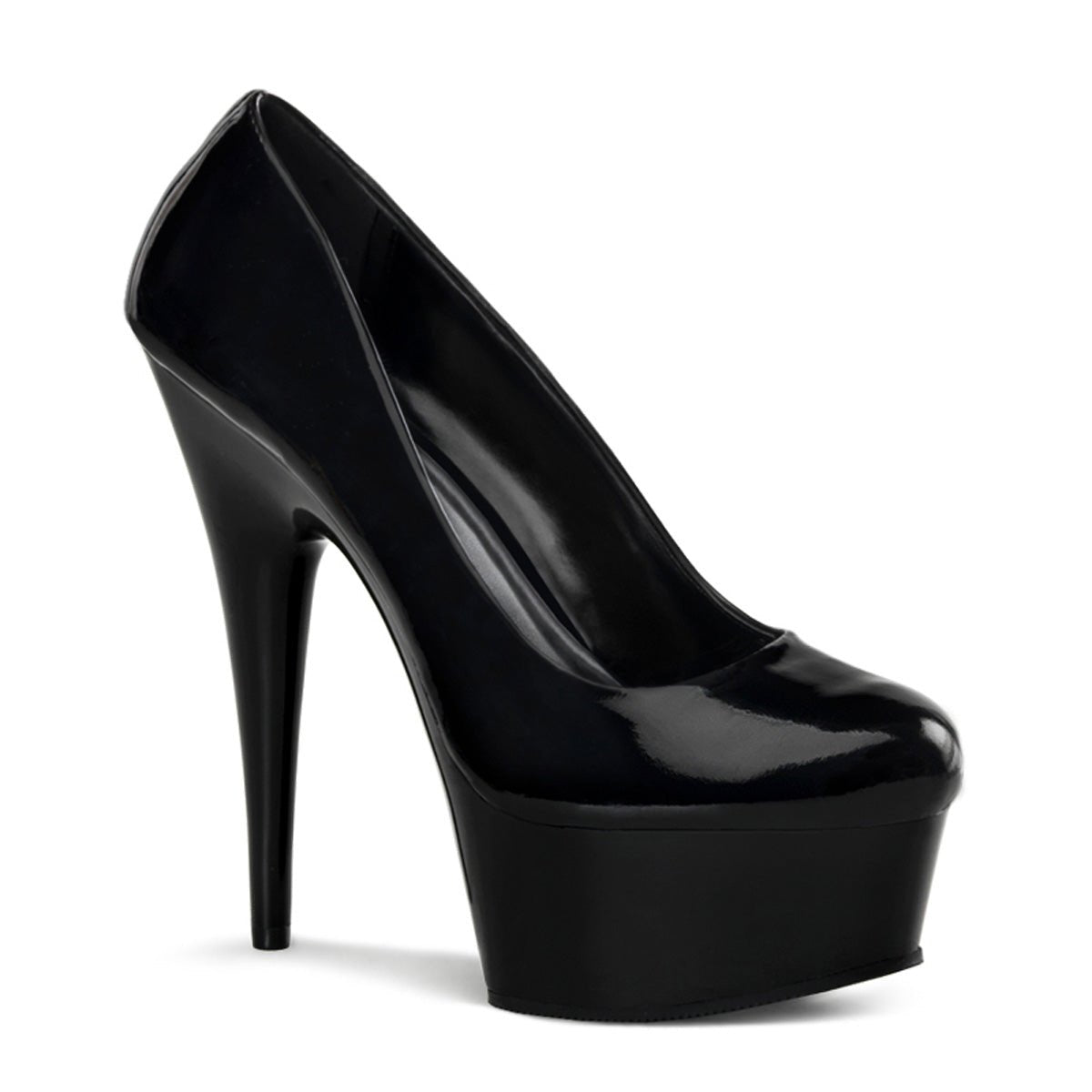 Clearance Pleaser Delight 685 Black Patent Size 5UK/8USA
