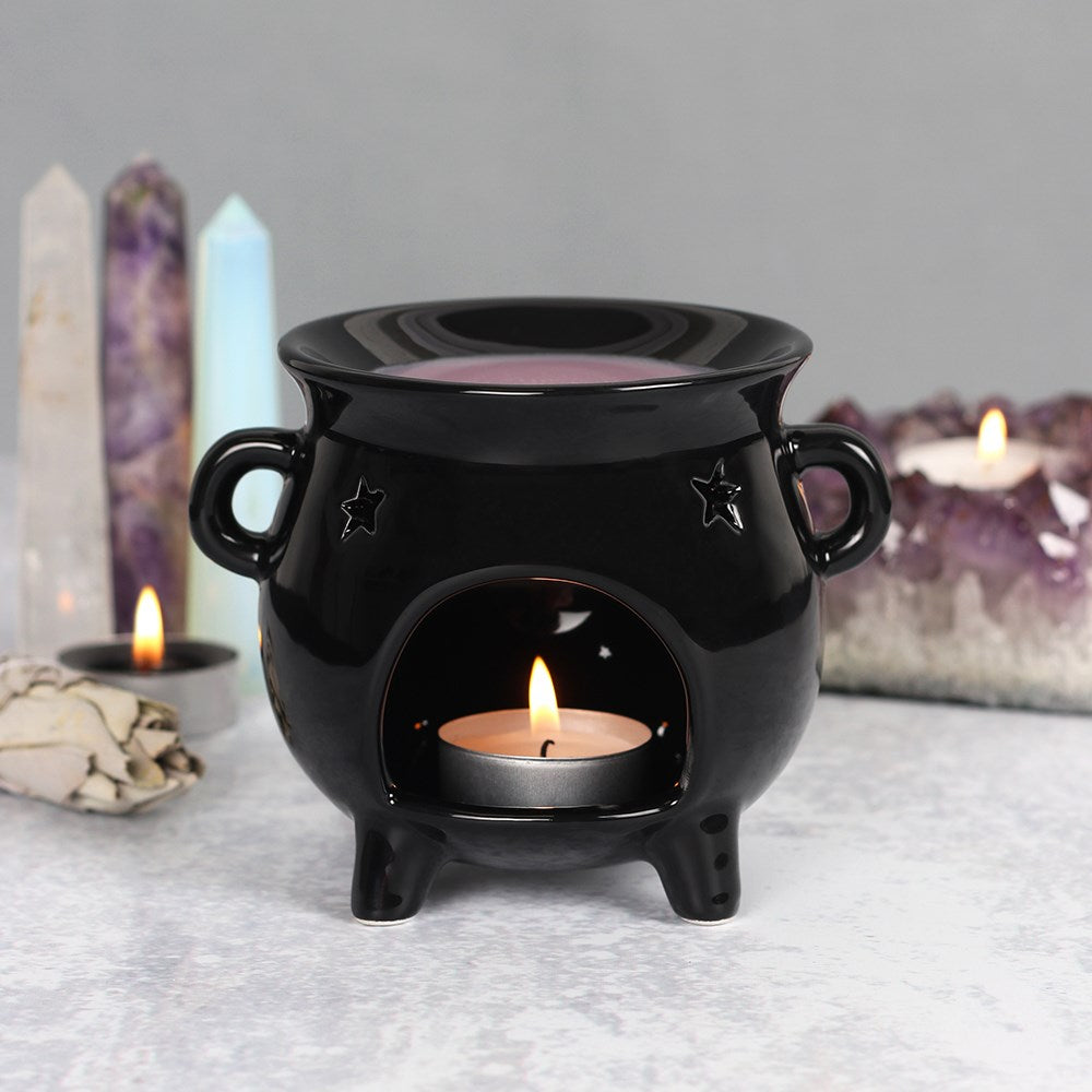 Black Cauldron Oil Burner/Warmer - GothandAlternative