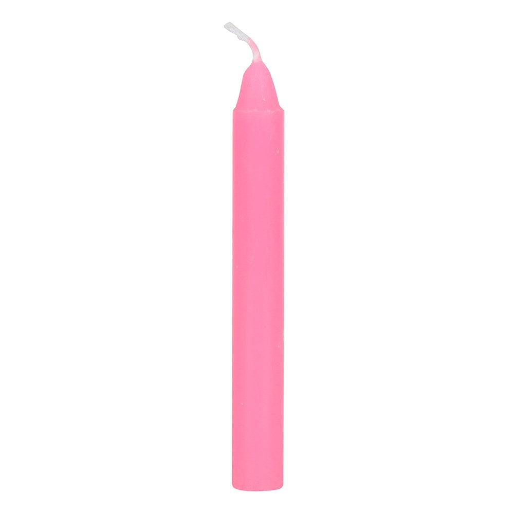 Pack of 12 Pink Friendship Spell Candles
