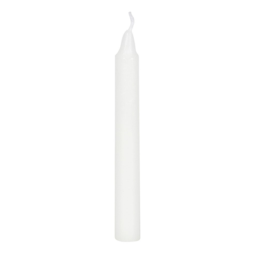 Pack of 12 White Happiness Spell Candles