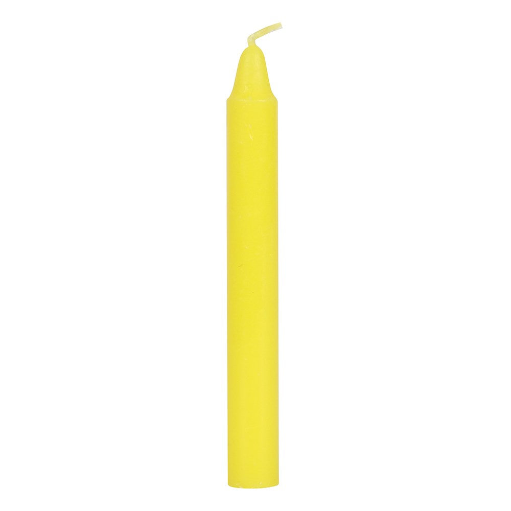 Pack of 12 Yellow Success Spell Candles - GothandAlternative
